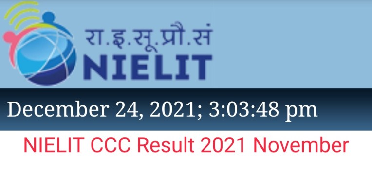 NIELIT CCC Result 2021 November