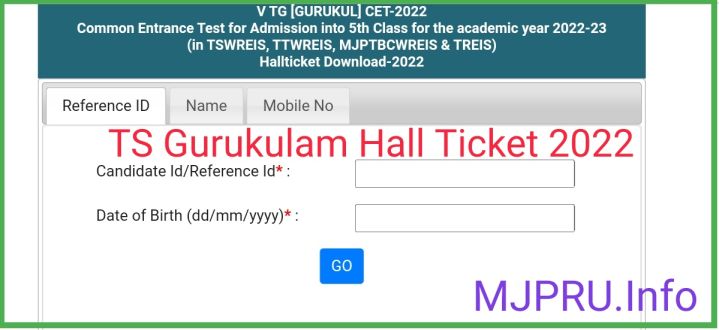 TS Gurukulam Hall Ticket 2022 Download 