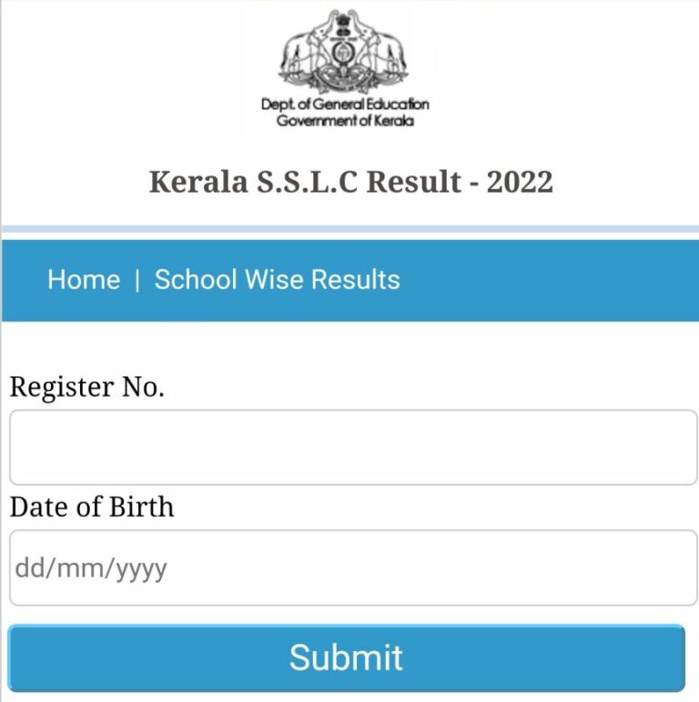 Results.kite.kerala.gov.in SSLC Result 2023 School Wise (Link Out)