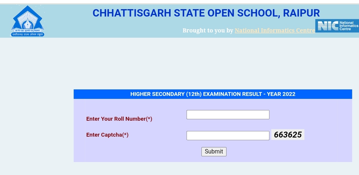 CG SOS 12th Result 2024 Link (जारी) Chhattisgarh Open School Higher