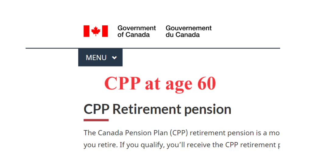 CPP at age 60