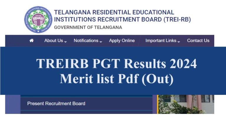 TREIRB PGT Results Link 2024