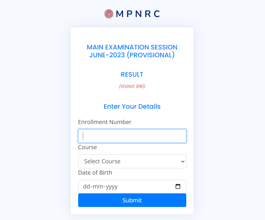 MPNRC Result 2024